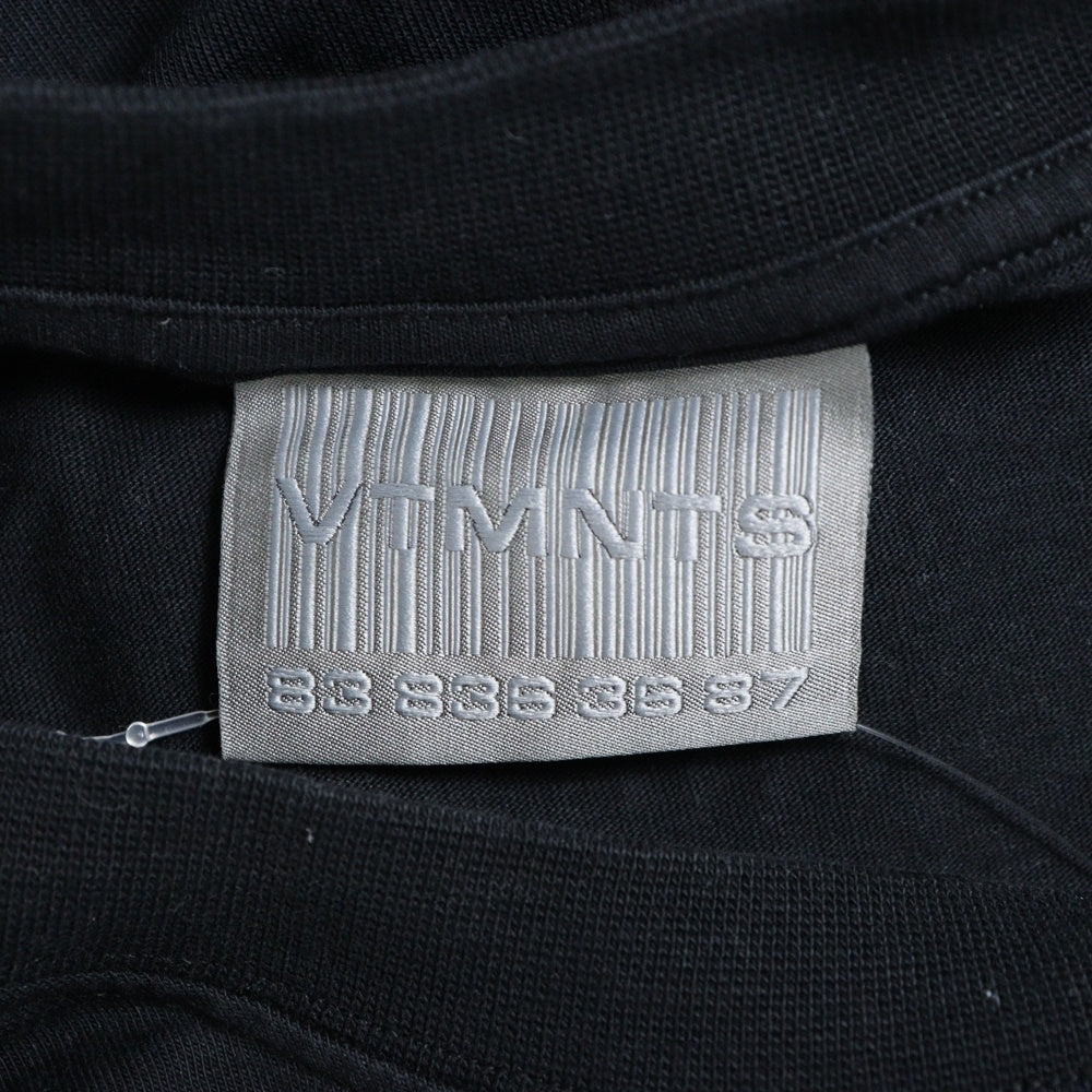 VTMNTS(ブイティーエムエヌティーエス) RAINBOW BARCODE レインボーレコード プリント半袖Tシャツ カットソー ブラック VL12TR440B