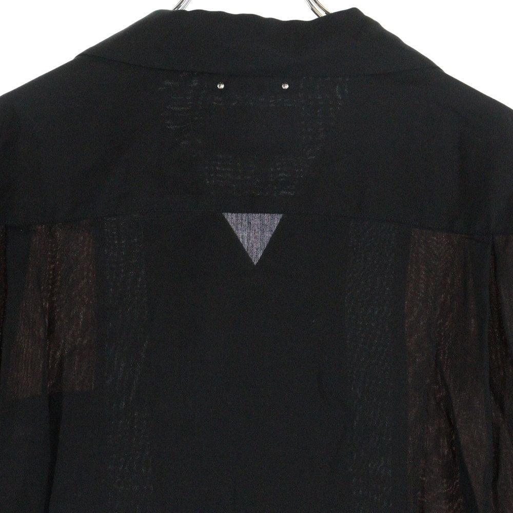 WACKO MARIA(ワコマリア) ×MINEDENIM 50s Shirt マインデニム 50s半袖シャツ ブラック/ブラウン 23MND-WM001-10-M2