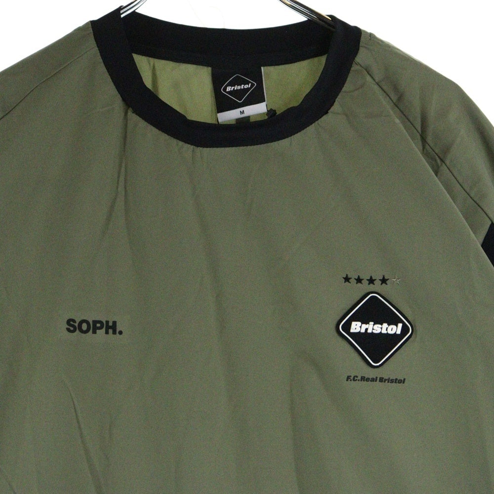 F.C.R.B.(エフシーアールビー) 23SS STRETCH LIGHT WEIGHT PISTE ストレッチライトウェイト プルオーバーシャツ カーキ/ブラック FCRB-230039