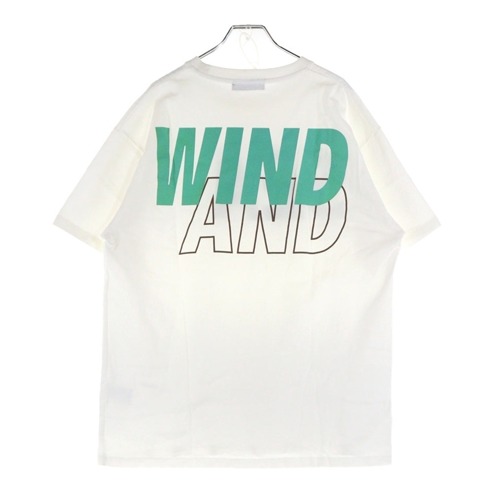 WIND AND SEA(ウィンダンシー) 22SS プリントロゴ半袖Tシャツ カットソー ホワイト WDS-SEA-22S-02
