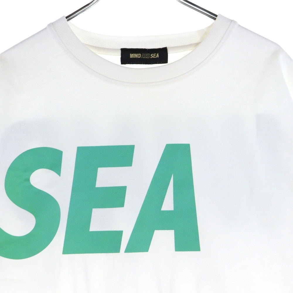 WIND AND SEA(ウィンダンシー) 22SS プリントロゴ半袖Tシャツ カットソー ホワイト WDS-SEA-22S-02