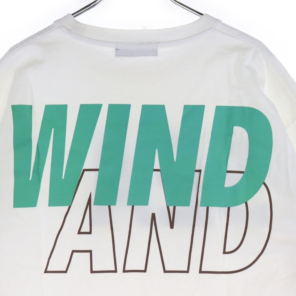 WIND AND SEA(ウィンダンシー) 22SS プリントロゴ半袖Tシャツ カットソー ホワイト WDS-SEA-22S-02