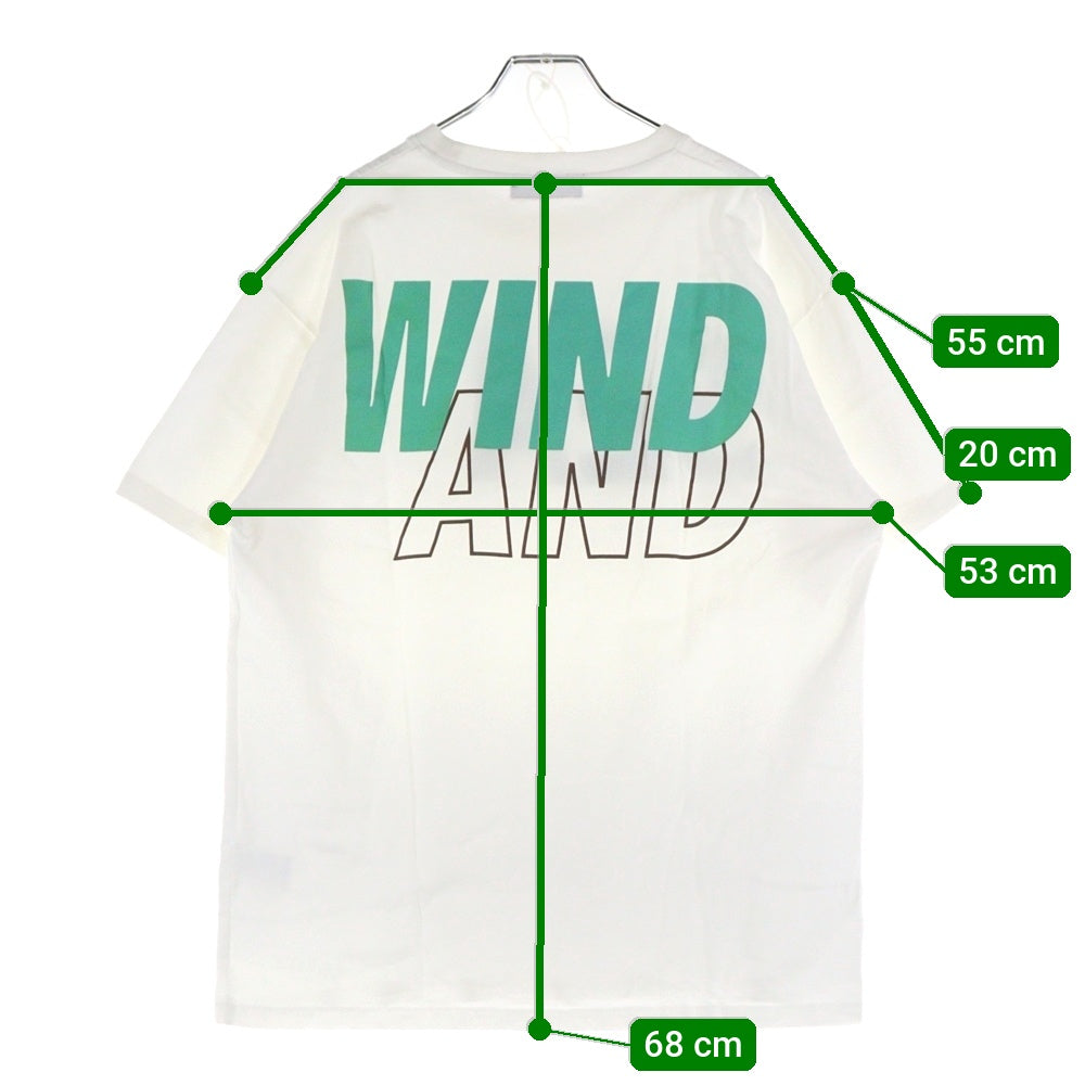WIND AND SEA(ウィンダンシー) 22SS プリントロゴ半袖Tシャツ カットソー ホワイト WDS-SEA-22S-02