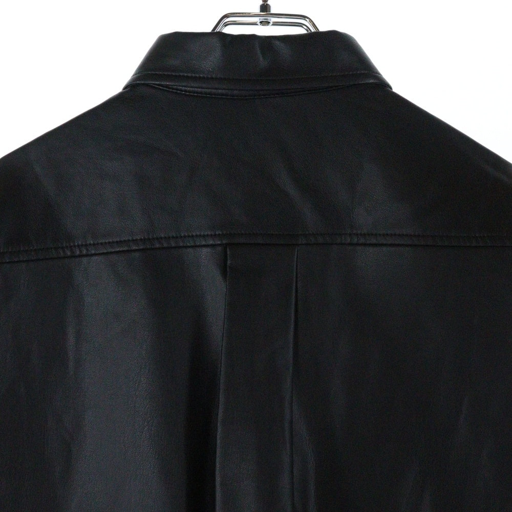 BEAUTY&YOUTH UNITED ARROWS(ビューティーアンドユースユナイテッドアローズ) フェイクレザー 長袖シャツ ブラック 1211-186-7780