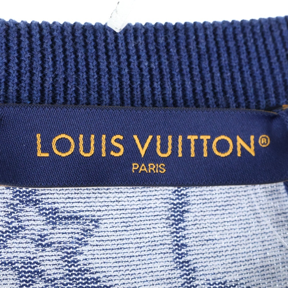 LOUIS VUITTON(ルイヴィトン) モノグラム フィッシュネット クルーネック半袖ニットセーター RM242MM
