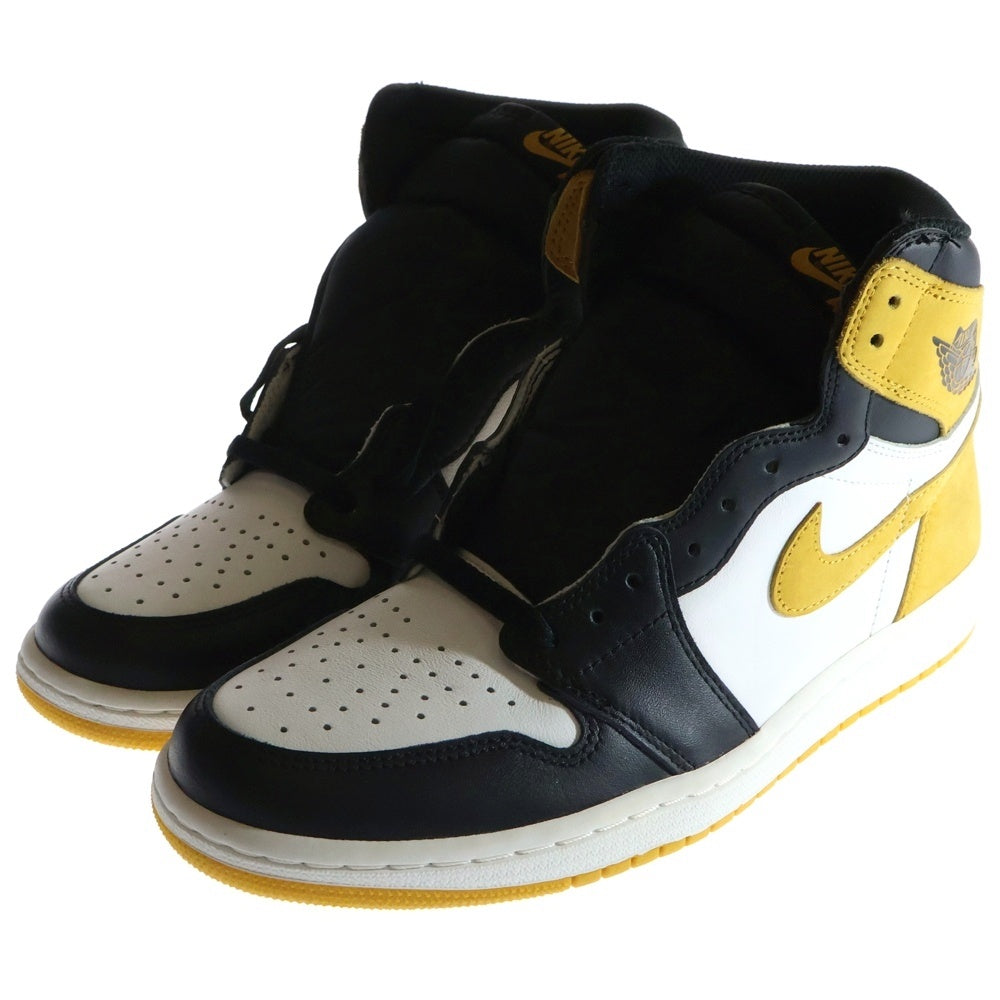 NIKE(ナイキ) AIR JORDAN 1 RETRO HIGH OG YELLOW OCHRE エアジョーダン1 イエローオークル ハイカットスニーカー ホワイト/イエロー US9.5/27.5cm 555088-109