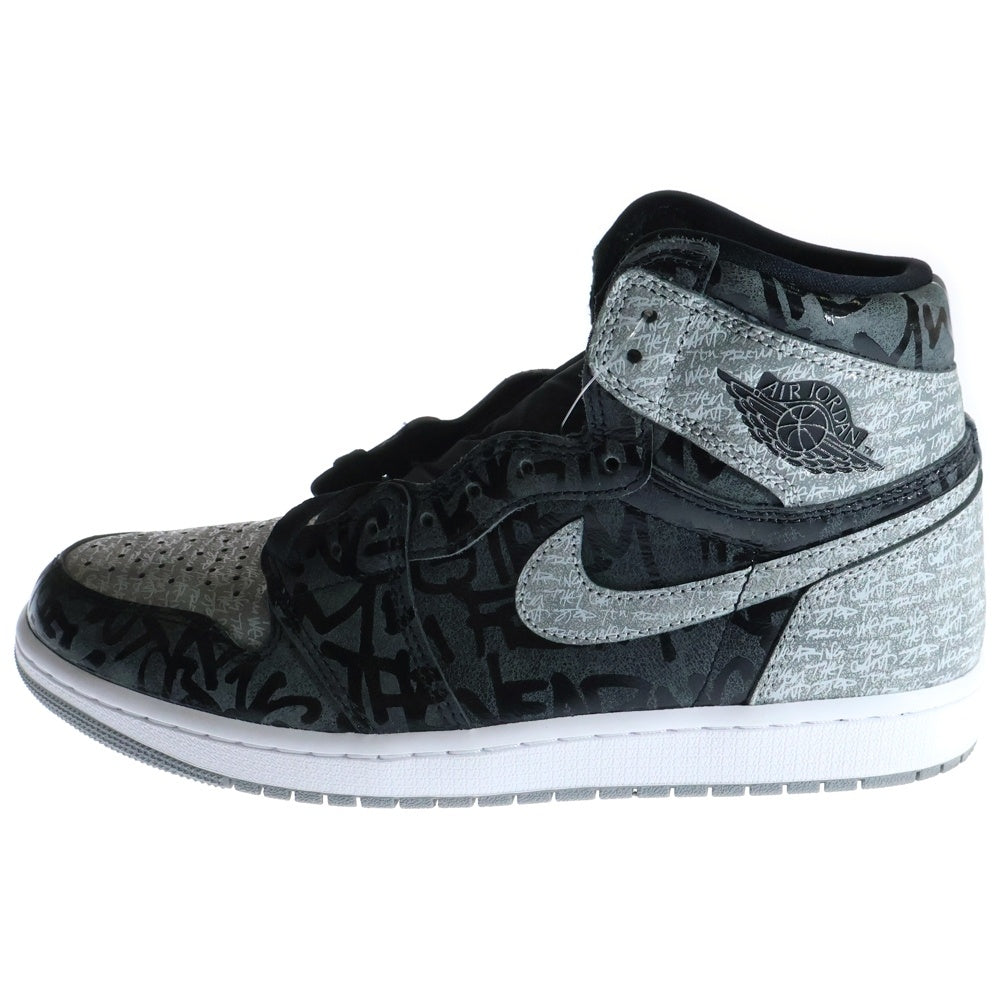 NIKE(ナイキ) AIR JORDAN 1 RETRO HIGH OG REBELLIONAIRE 555088-036 エアジョーダン1 レベリオネア ハイカットスニーカー グレー US10/28cm