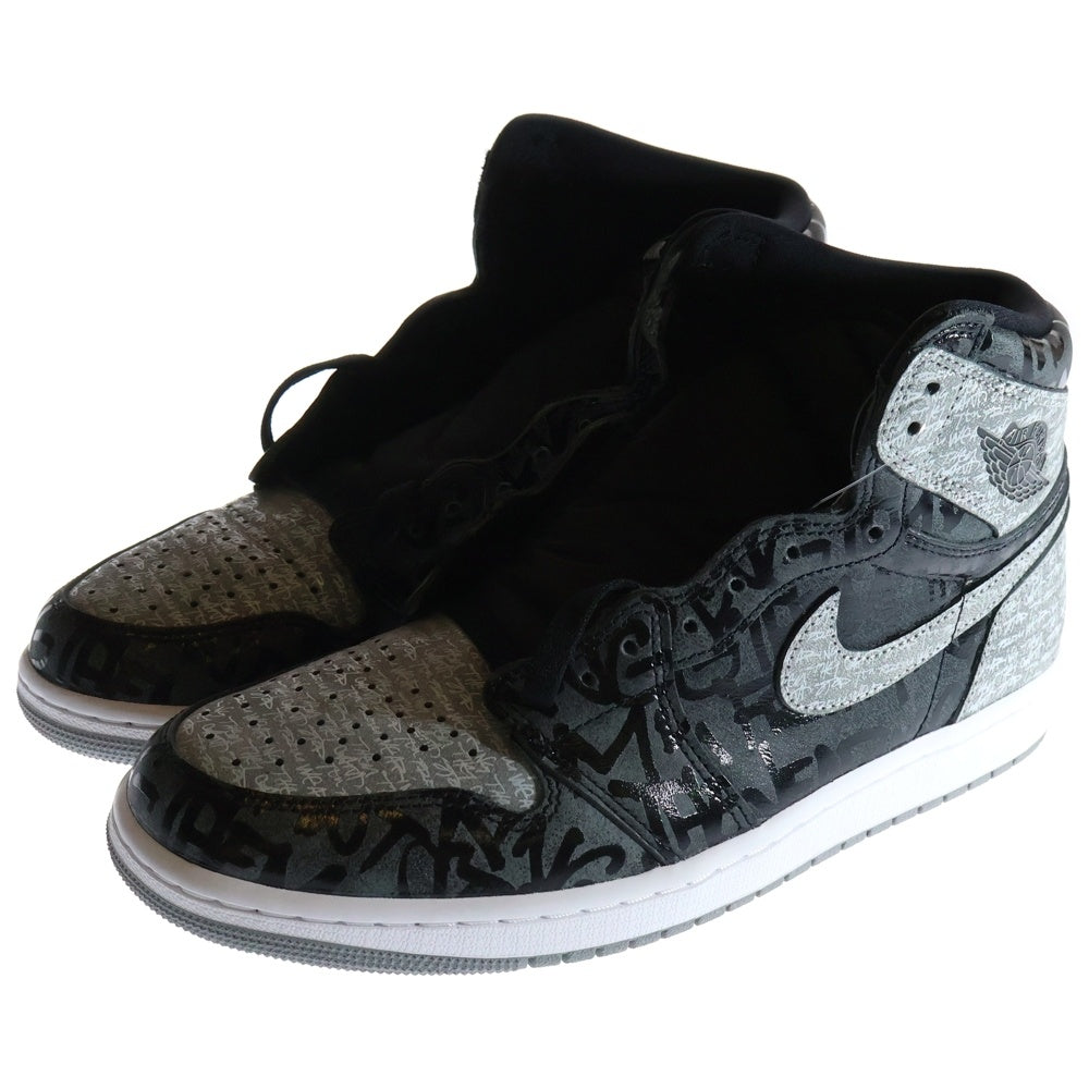 NIKE(ナイキ) AIR JORDAN 1 RETRO HIGH OG REBELLIONAIRE 555088-036 エアジョーダン1 レベリオネア ハイカットスニーカー グレー US10/28cm