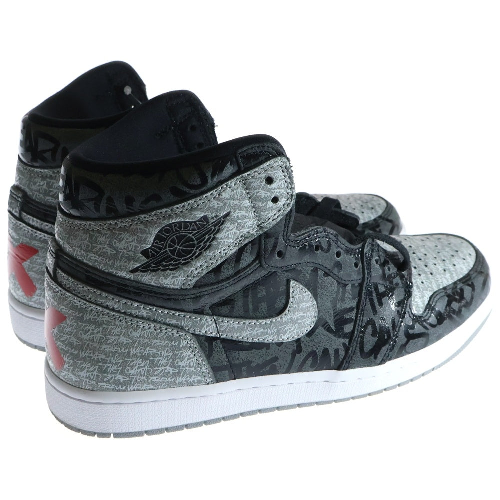 NIKE(ナイキ) AIR JORDAN 1 RETRO HIGH OG REBELLIONAIRE 555088-036 エアジョーダン1 レベリオネア ハイカットスニーカー グレー US10/28cm