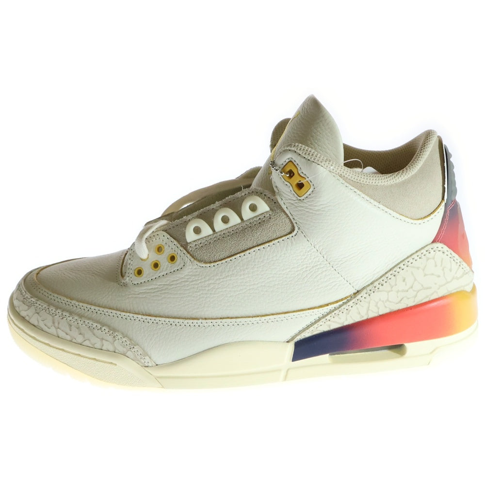 NIKE(ナイキ) ×J BALVIN AIR JORDAN 3 RETRO SP SUNSET FN0344-901 J バルヴィン エア ジョーダン レトロ サンセット ハイカットスニーカー ベージュ US10/28cm
