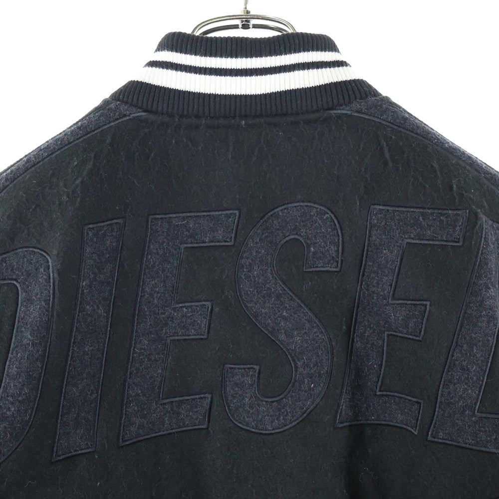 DIESEL(ディーゼル) J-BULC パッチ レザースタジアムジャケット J-BULC-MIX-OUT