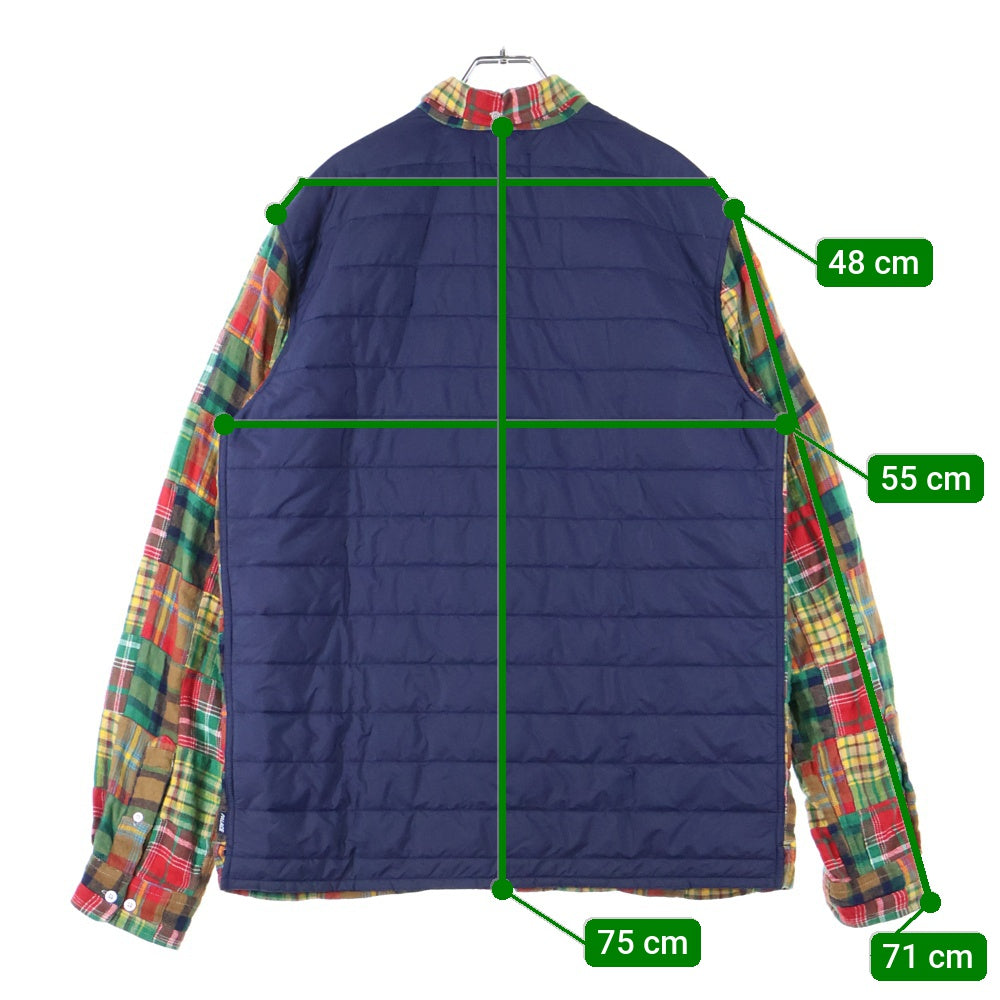 Palace Skateboards(パレススケートボーズ) 21AW Insulated Shirt Jacket インシュレーテッド シャツ ジャケット 再構築 マルチ