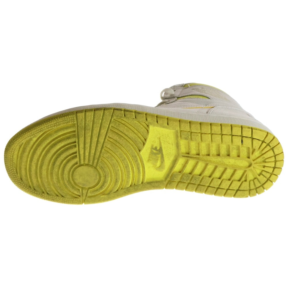 NIKE(ナイキ) AIR JORDAN 1 RETRO HIGH OG FIRST CLASS FLIGHT エアジョーダン 1 レトロ ファーストクラス ハイカットスニーカー ホワイト/イエロー US10/28cm 555088-170