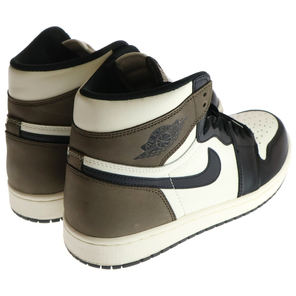 NIKE(ナイキ) AIR JORDAN 1 RETRO HIGH OG DARK MOCHA エアジョーダン1 ダークモカ ハイカットスニーカー ブラック/ブラウン US10/28cm 555088-105