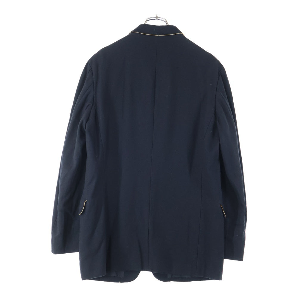 Yohji Yamamoto POUR HOMME(ヨウジヤマモト プールオム) 00AW ゴールドライン付きウールテーラードジャケット ブラック HT-J15-116