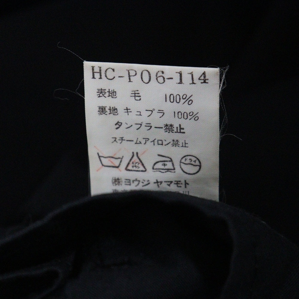 Yohji Yamamoto POUR HOMME(ヨウジヤマモト プールオム) 99SS サイドバックル付き テーパードスラックス ブラック HC-P46-114