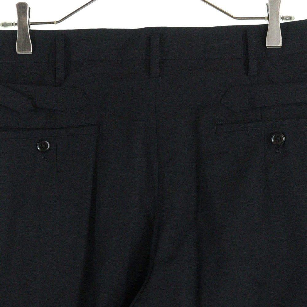 Yohji Yamamoto POUR HOMME(ヨウジヤマモト プールオム) 00SS ウールスラックスパンツ トラウザー ブラック HN-P01-191