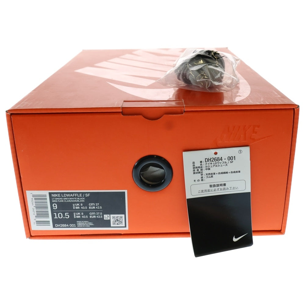 NIKE(ナイキ) ×sacai ×FRAGMENT LD WAFFLE SF DH2684-001 サカイ フラグメント エルディワッフル ローカットスニーカー グレー US9/27cm