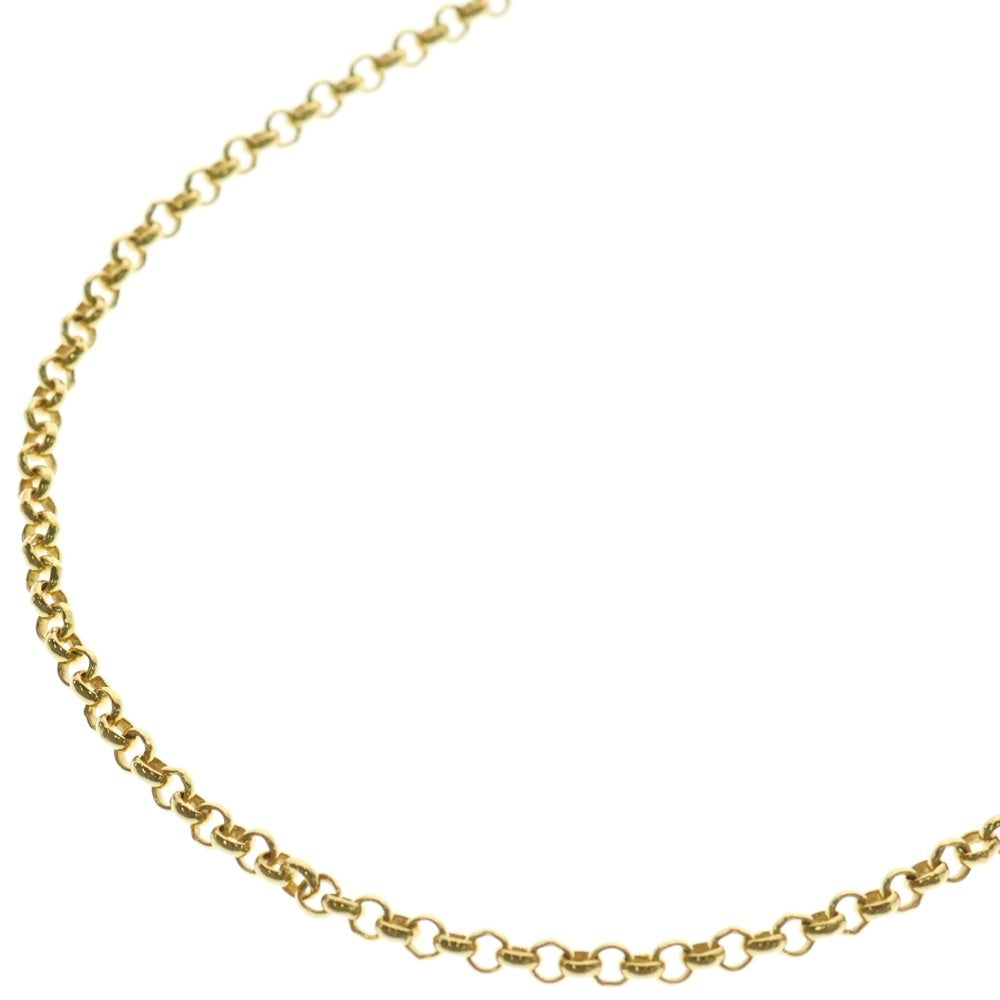 CHROME HEARTS(クロムハーツ) 22K NECKCHAIN R18 ロールチェーンネックレス 18inch ゴールド BCA010