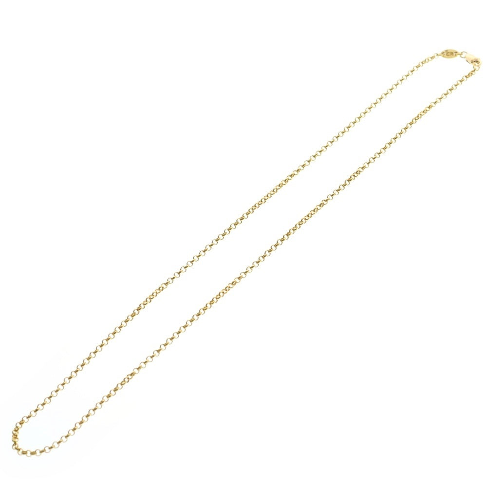 CHROME HEARTS(クロムハーツ) 22K NECKCHAIN R18 ロールチェーンネックレス 18inch ゴールド BCA010
