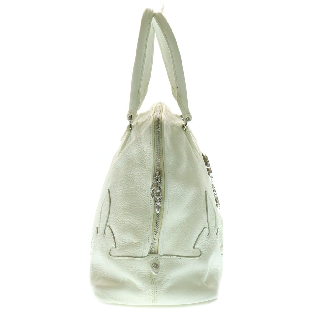 CHROME HEARTS(クロムハーツ) #2 SLOUCHY スラウチー CHフレア装飾 ハンドバッグ ホワイト