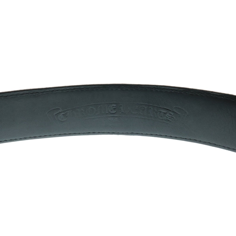 CHROME HEARTS(クロムハーツ) 1.5 STRAP CEMETERY 1.5inchセメタリークロスパッチ レザーベルト ブラック