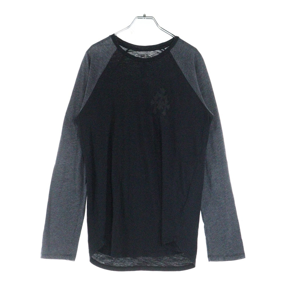 CHROME HEARTS(クロムハーツ) セメタリークロス プリント長袖Tシャツ カットソー ブラック/グレー