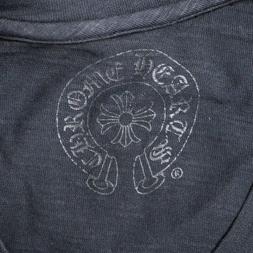 CHROME HEARTS(クロムハーツ) セメタリークロス プリント長袖Tシャツ カットソー ブラック/グレー