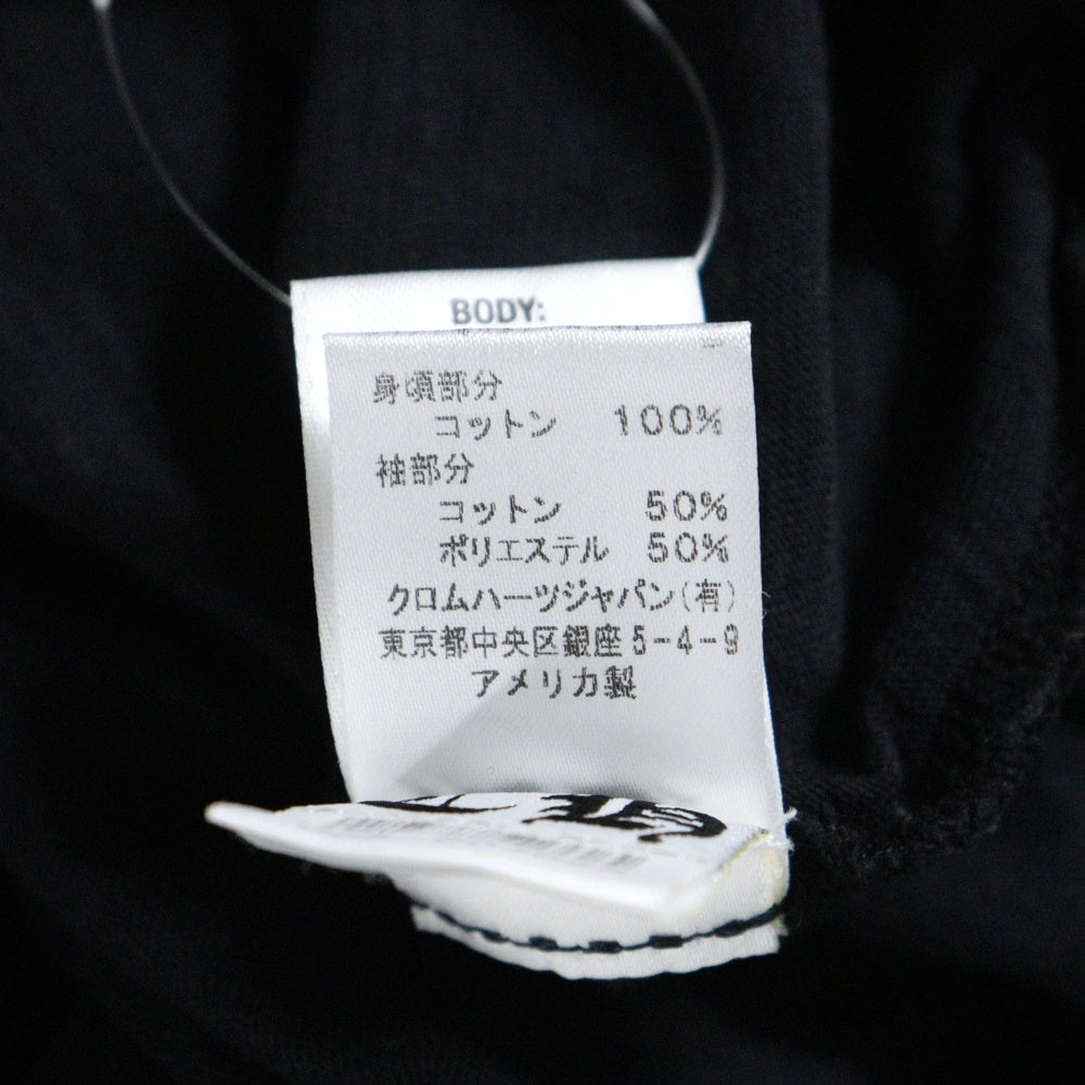 CHROME HEARTS(クロムハーツ) セメタリークロス プリント長袖Tシャツ カットソー ブラック/グレー
