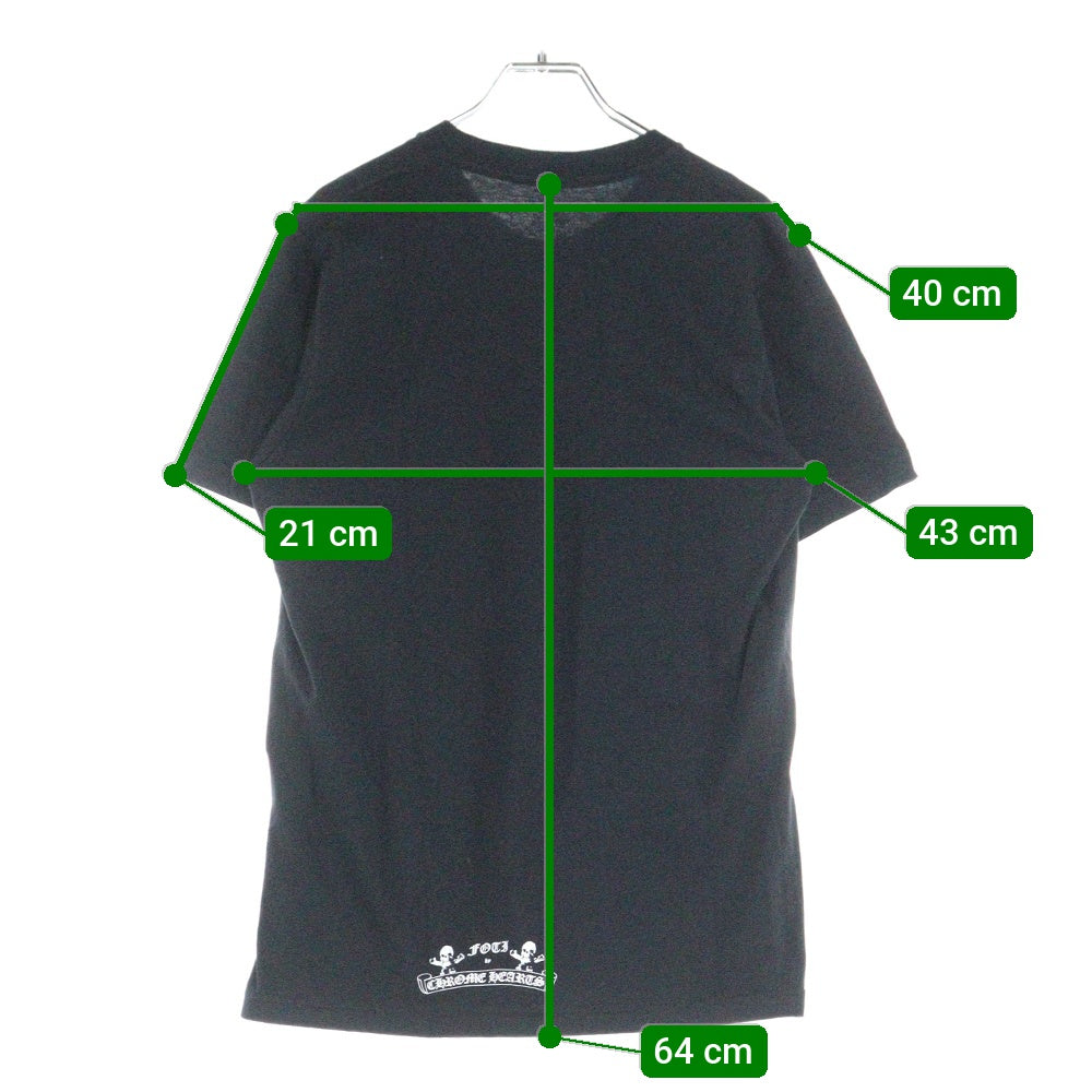 CHROME HEARTS(クロムハーツ) FOTI HARRIS TEETER SILHOUETTE フォティ ハリスティーター シルエット プリント半袖Tシャツ カットソー ブラック
