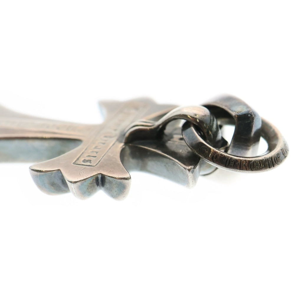 CHROME HEARTS(クロムハーツ) CH CRS SML W/BALE Wベイル スモールCHクロス ペンダントトップ シルバー BCA218
