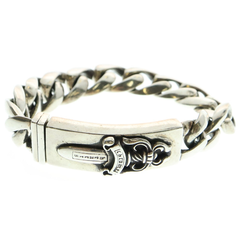 CHROME HEARTS(クロムハーツ) ID DAGGER ダガーIDクラシックリンクブレスレット 12LINK シルバー BCA156