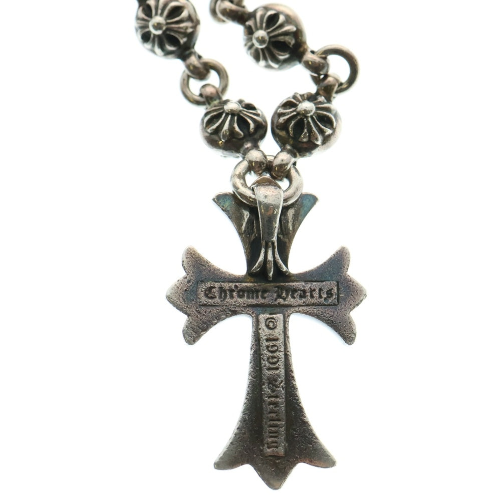 CHROME HEARTS(クロムハーツ) #1 CRSBL CHN SML CH SCRS クロスボールチェーンスモールCHクロス ネックレス シルバー