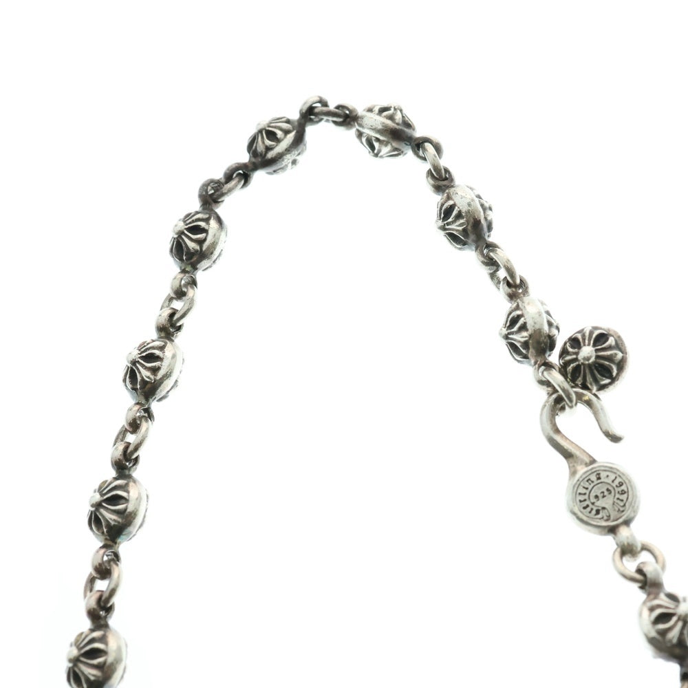 CHROME HEARTS(クロムハーツ) #1 CRSBL CHN SML CH SCRS クロスボールチェーンスモールCHクロス ネックレス シルバー