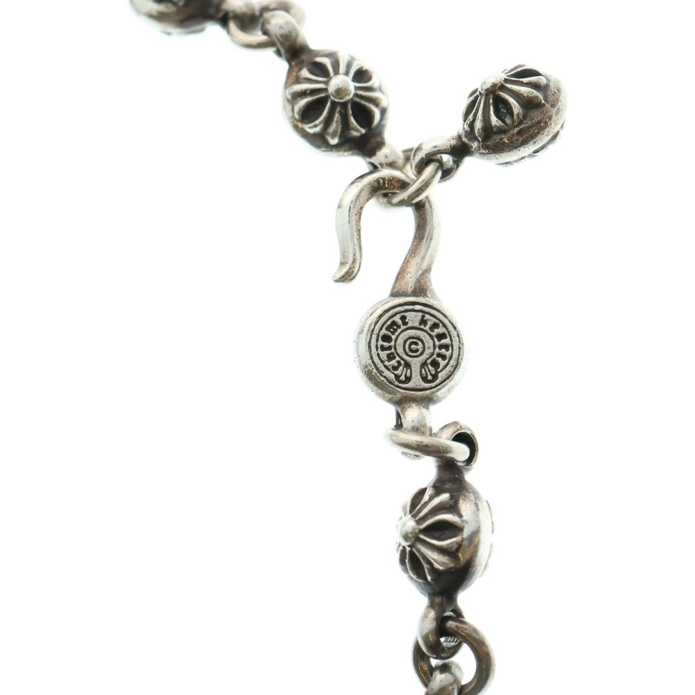 CHROME HEARTS(クロムハーツ) #1 CRSBL CHN SML CH SCRS クロスボールチェーンスモールCHクロス ネックレス シルバー