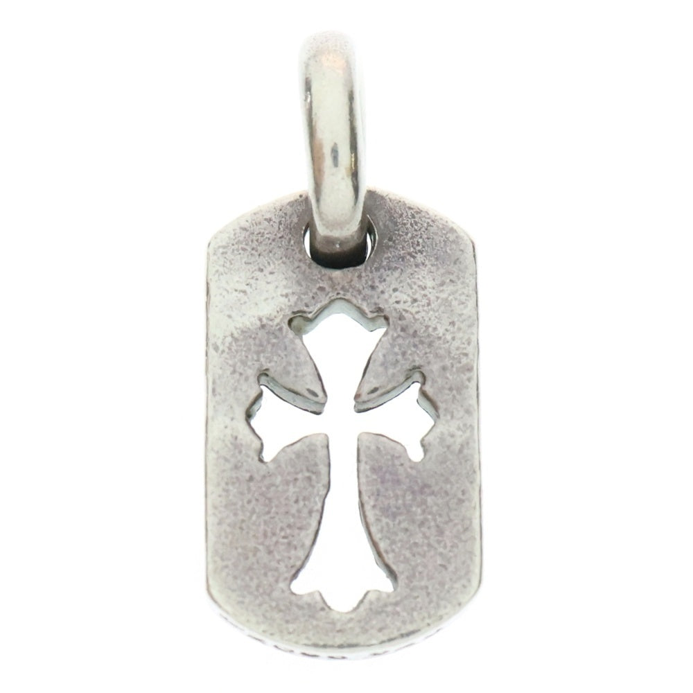 CHROME HEARTS(クロムハーツ) DT TNY CO CRS タイニーカットアウトクロスドッグタグ チャーム ペンダントトップ シルバー BCA252