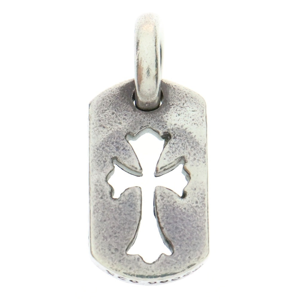 CHROME HEARTS(クロムハーツ) DT TNY CO CRS タイニーカットアウトクロスドッグタグ チャーム ペンダントトップ シルバー BCA252