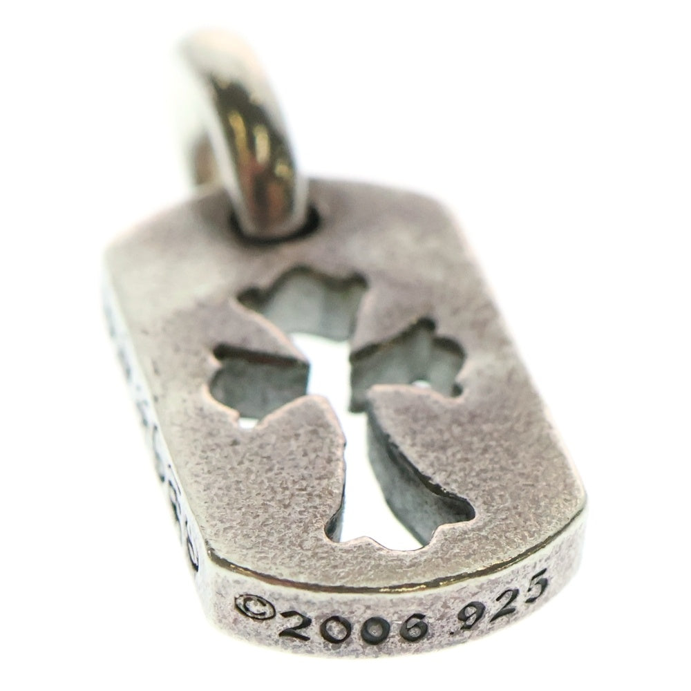 CHROME HEARTS(クロムハーツ) DT TNY CO CRS タイニーカットアウトクロスドッグタグ チャーム ペンダントトップ シルバー BCA252