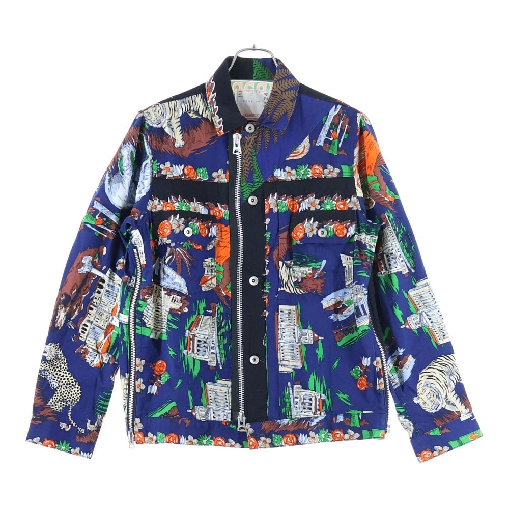 Sacai(サカイ) 21SS Archive Print Mix Jacket アーカイブ プリント ミックス ジャケット ブルゾン トラッカージャケット 21-02524M