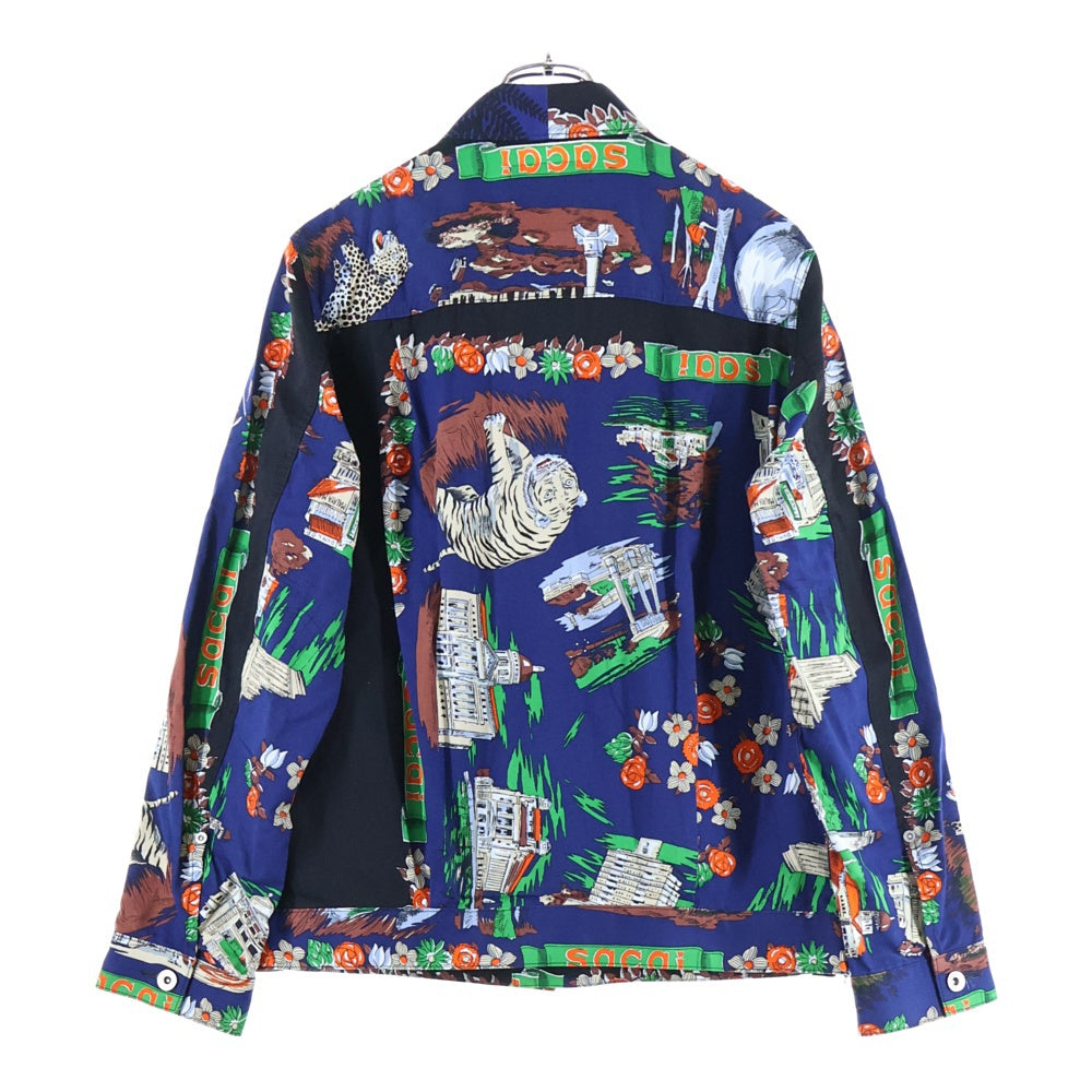 Sacai(サカイ) 21SS Archive Print Mix Jacket アーカイブ プリント ミックス ジャケット ブルゾン トラッカージャケット 21-02524M