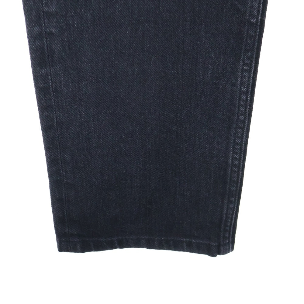 Maison Margiela 14(メゾンマルジェラ) SLIM JEAN スリムジーン ブラックデニムパンツ ストレート レザーパッチ S50LA0129