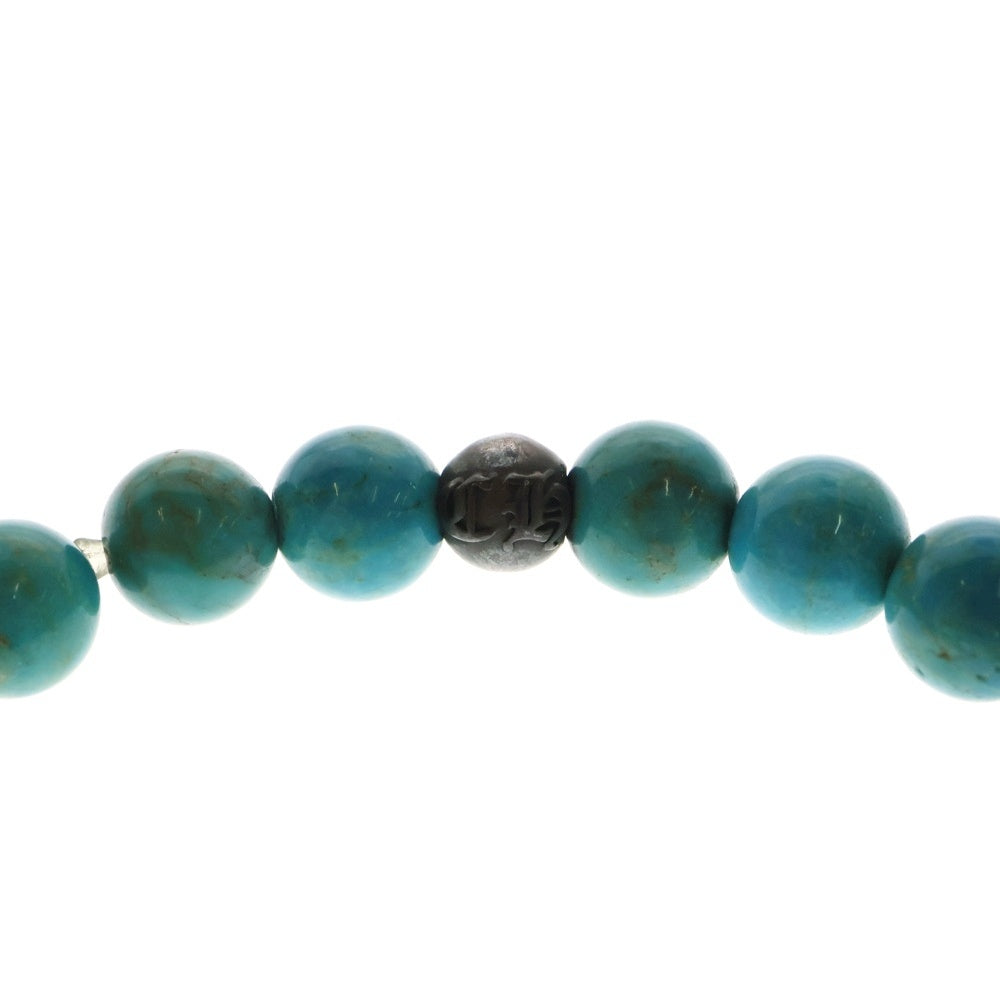 CHROME HEARTS(クロムハーツ) 8mm BEAD ビーズ ブレスレット シルバー/ブルー