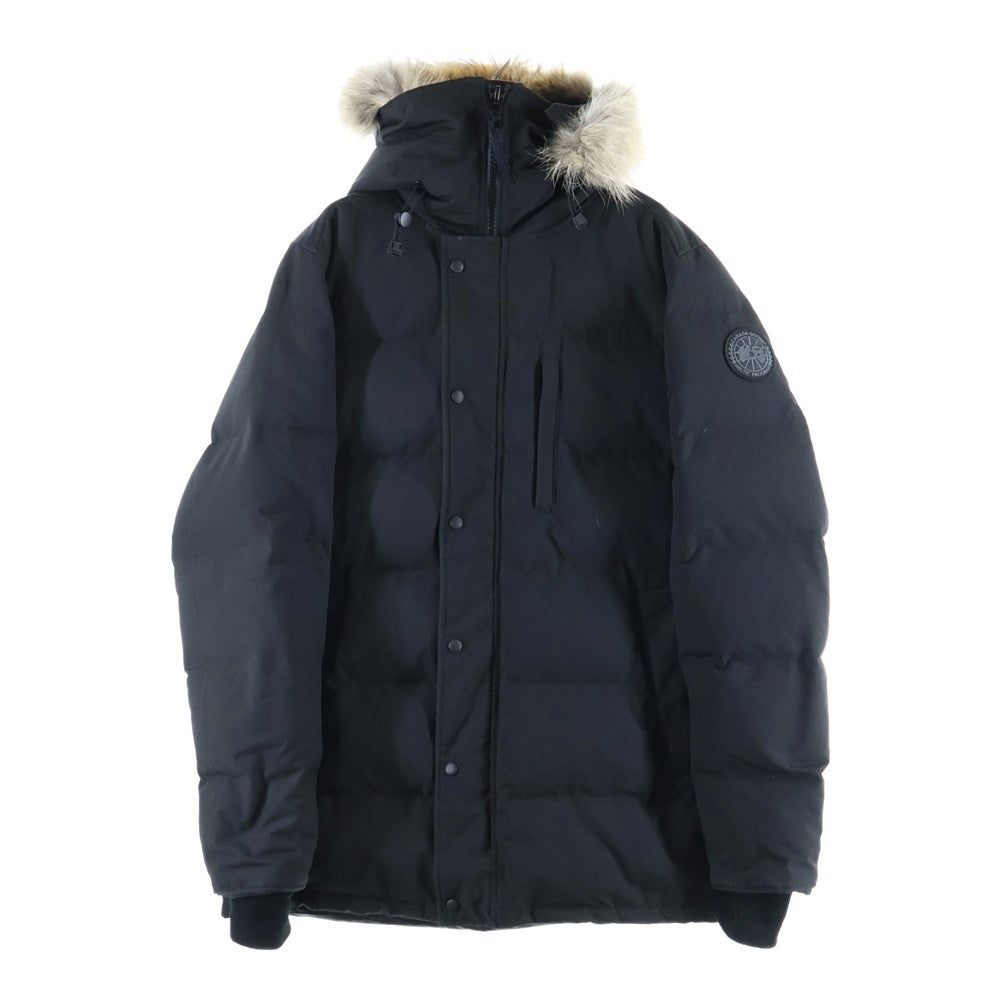 CANADA GOOSE(カナダグース) BLACK LABELCARSON PARKA ブラックレーベル カーソンパーカー コヨーテファー付き フーデッド ナイロン ダウンジャケット ブラック 3805MB