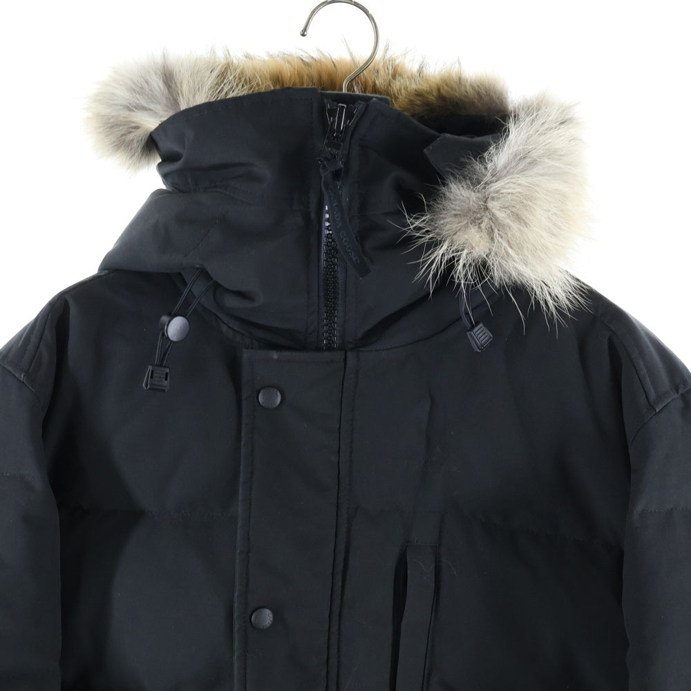 CANADA GOOSE(カナダグース) BLACK LABELCARSON PARKA ブラックレーベル カーソンパーカー コヨーテファー付き フーデッド ナイロン ダウンジャケット ブラック 3805MB
