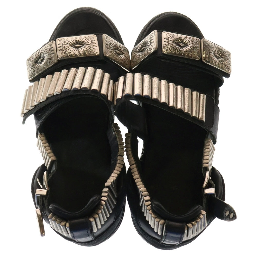 TOGA PULLA(トーガ プルラ) METAL SNEAKER SANDALS メタルスニーカーサンダル ブラック