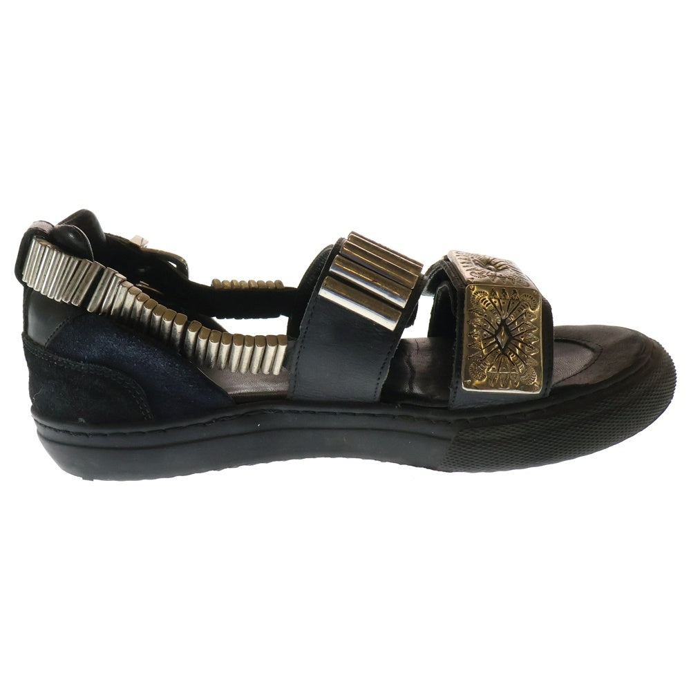 TOGA PULLA(トーガ プルラ) METAL SNEAKER SANDALS メタルスニーカーサンダル ブラック