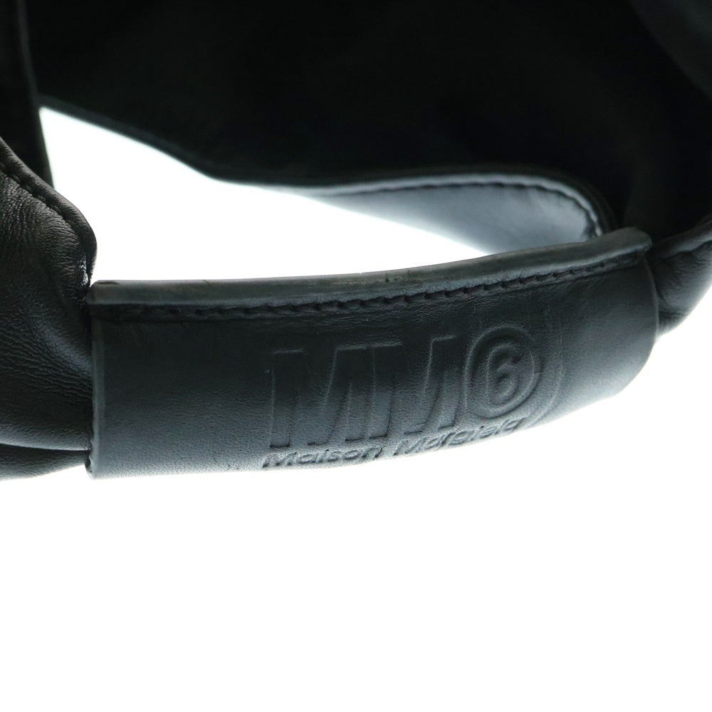 MM6 Maison Margiela(エムエムシックスメゾンマルジェラ) JAPANESE BAG エコレザー ジャパニーズバッグ ハンドバッグ ブラック S54WD0039 P4313