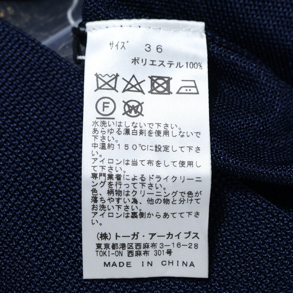 TOGA PULLA(トーガ プルラ) 袖デザイン リブニットプルオーバー レディース ネイビー TP01-XN201