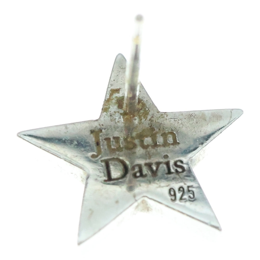Justin Davis(ジャスティンデイヴィス) LUCKY CHARM スターピアス ジルコニア シルバー/ブラック 2個セット