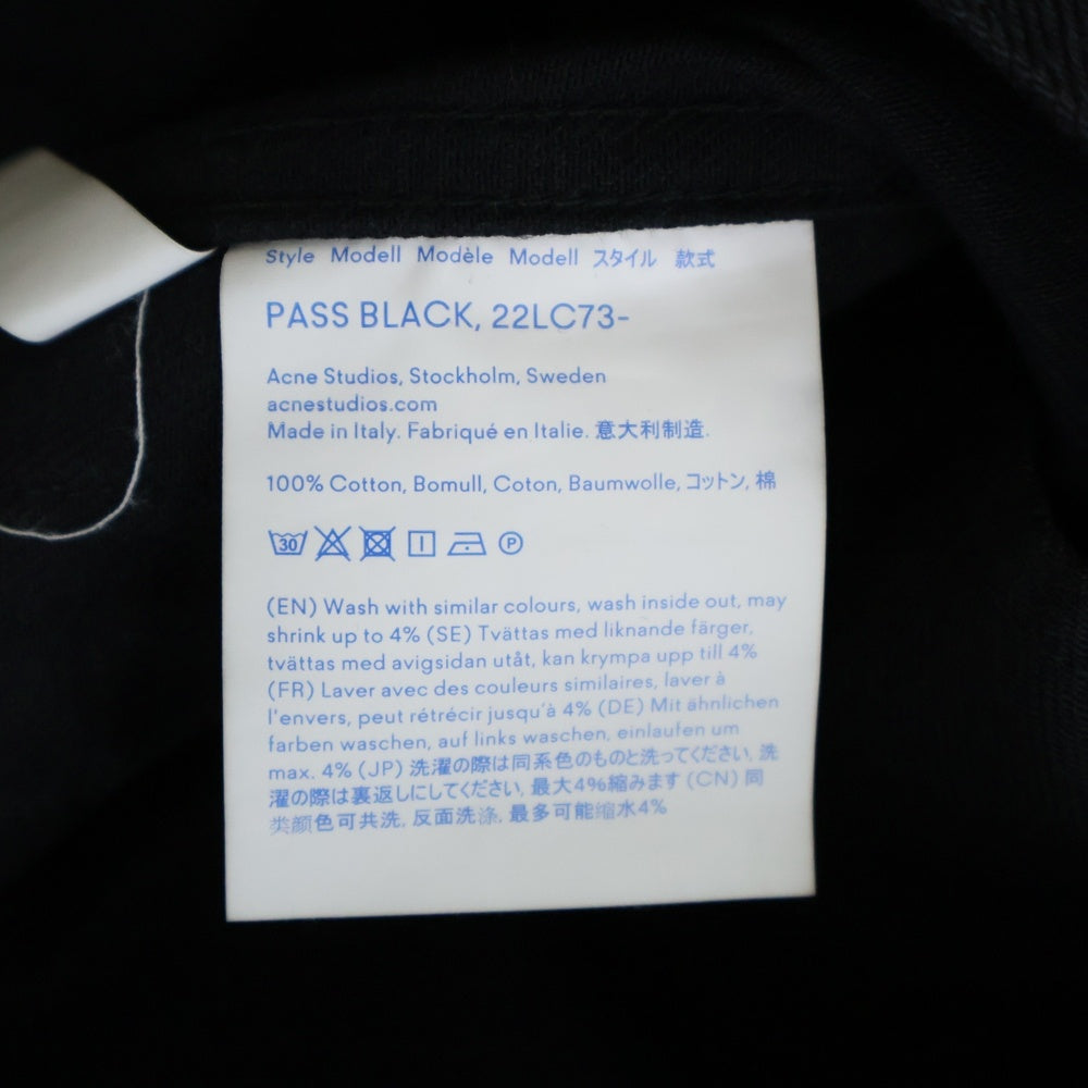 ACNE STUDIOS Bla Konst(アクネストゥディオズ ブロコンスト) PASS BLACK デニムジャケット ブラック 22IC73